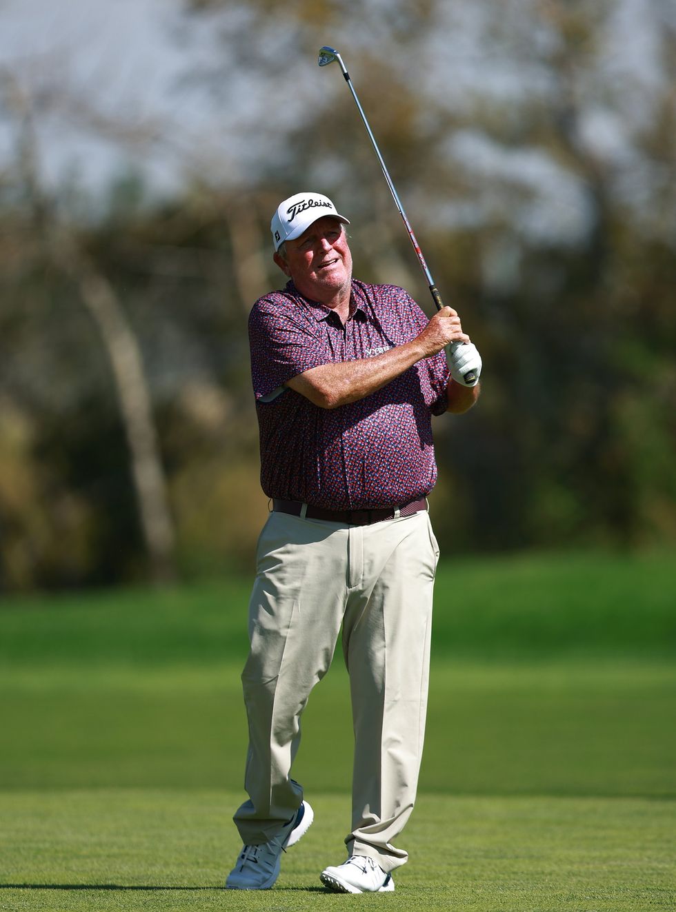 Mark Calcavecchia didn't appear too happy after being ejected from the Masters