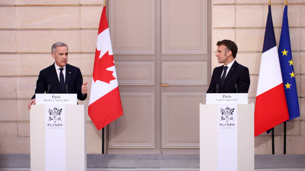Mark Carney and Emmanuel Macron