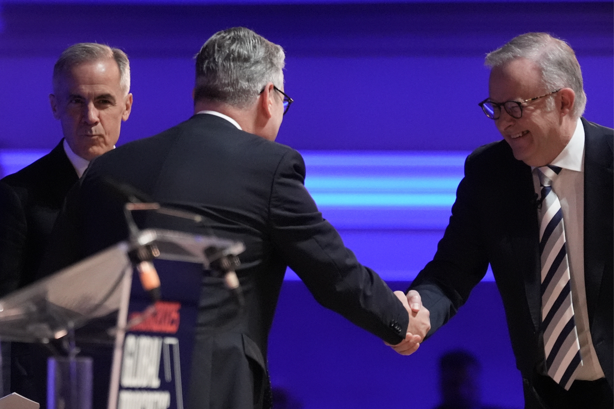 Mark Carney, Keir Starmer and Anthony Albanese