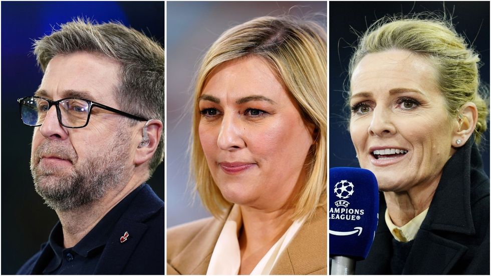 Mark Chapman, Kelly Cates and Gabby Logan