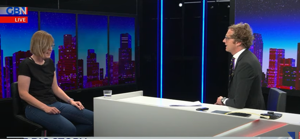 Mark Dolan interviewed Sophie Ottaway on GB News