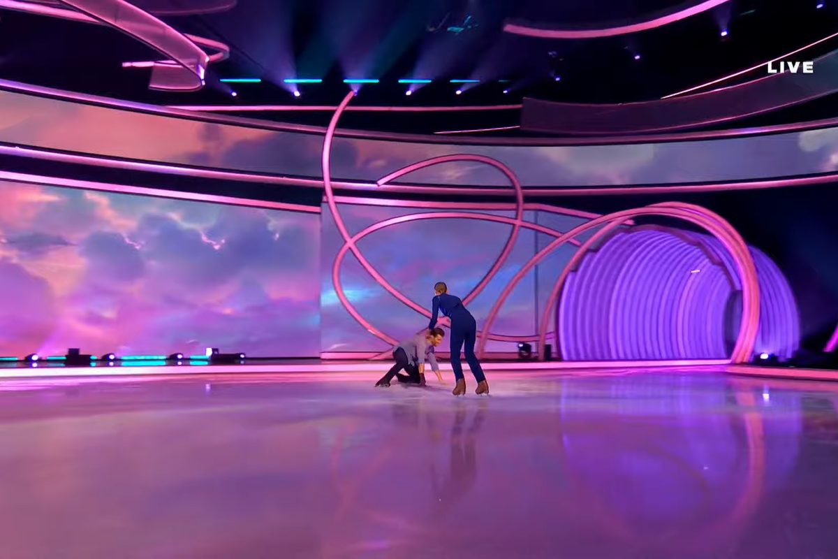 Mark Hanretty had to get to his feet