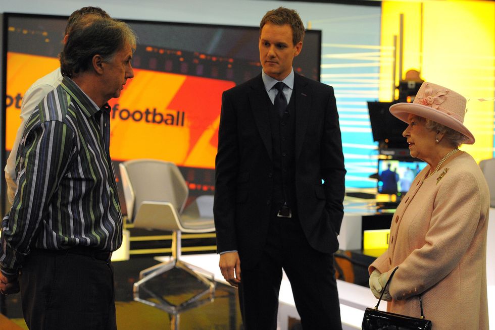 Mark Lawrenson, Dan Walker and the Queen