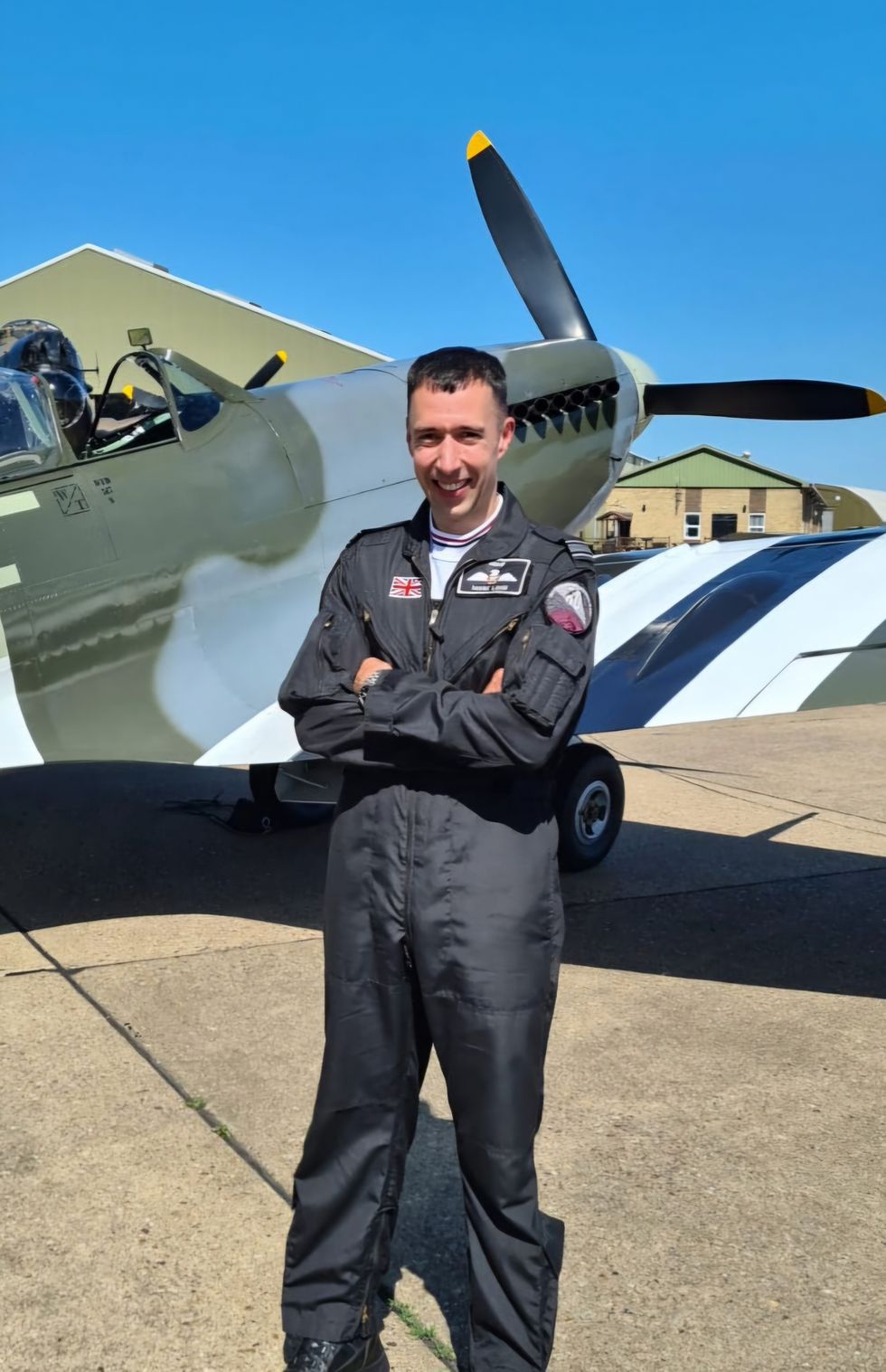 Mark Long was killed when his Spitfire crashed 