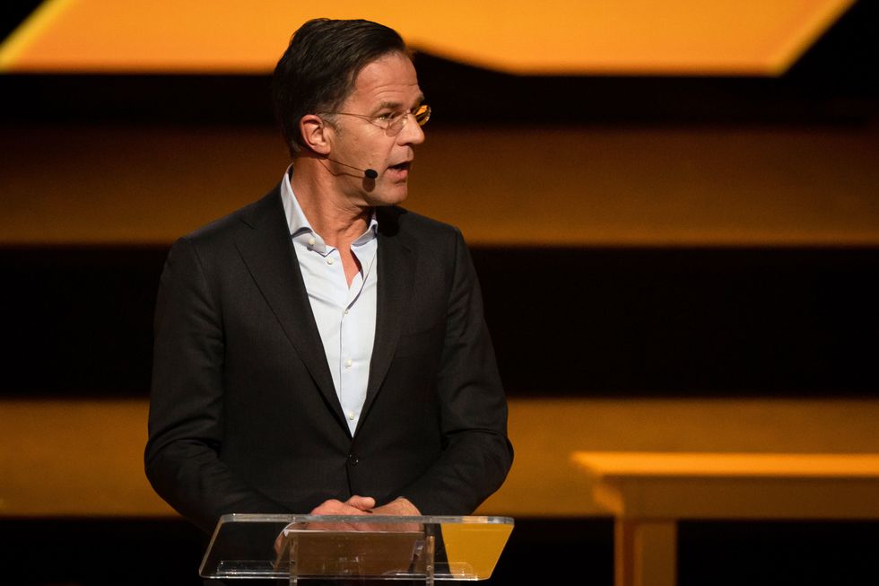 Mark Rutte, Prime Minister of the Netherlands speaking during the Invictus Games opening ceremony at Zuiderpark the Hague, Netherlands. Picture date: Saturday April 16, 2022.