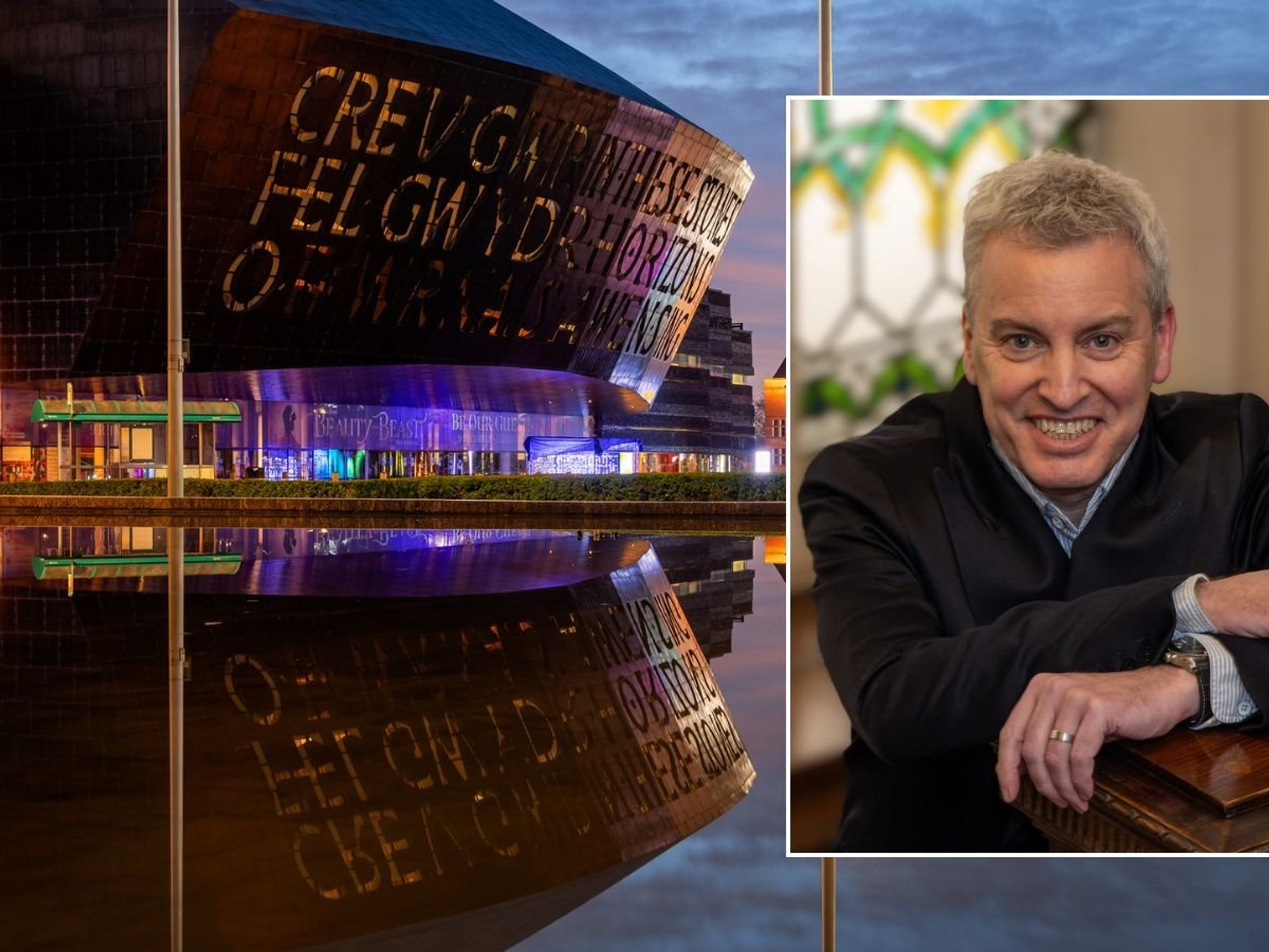 Mark Sweeney and Wales Millenium Centre