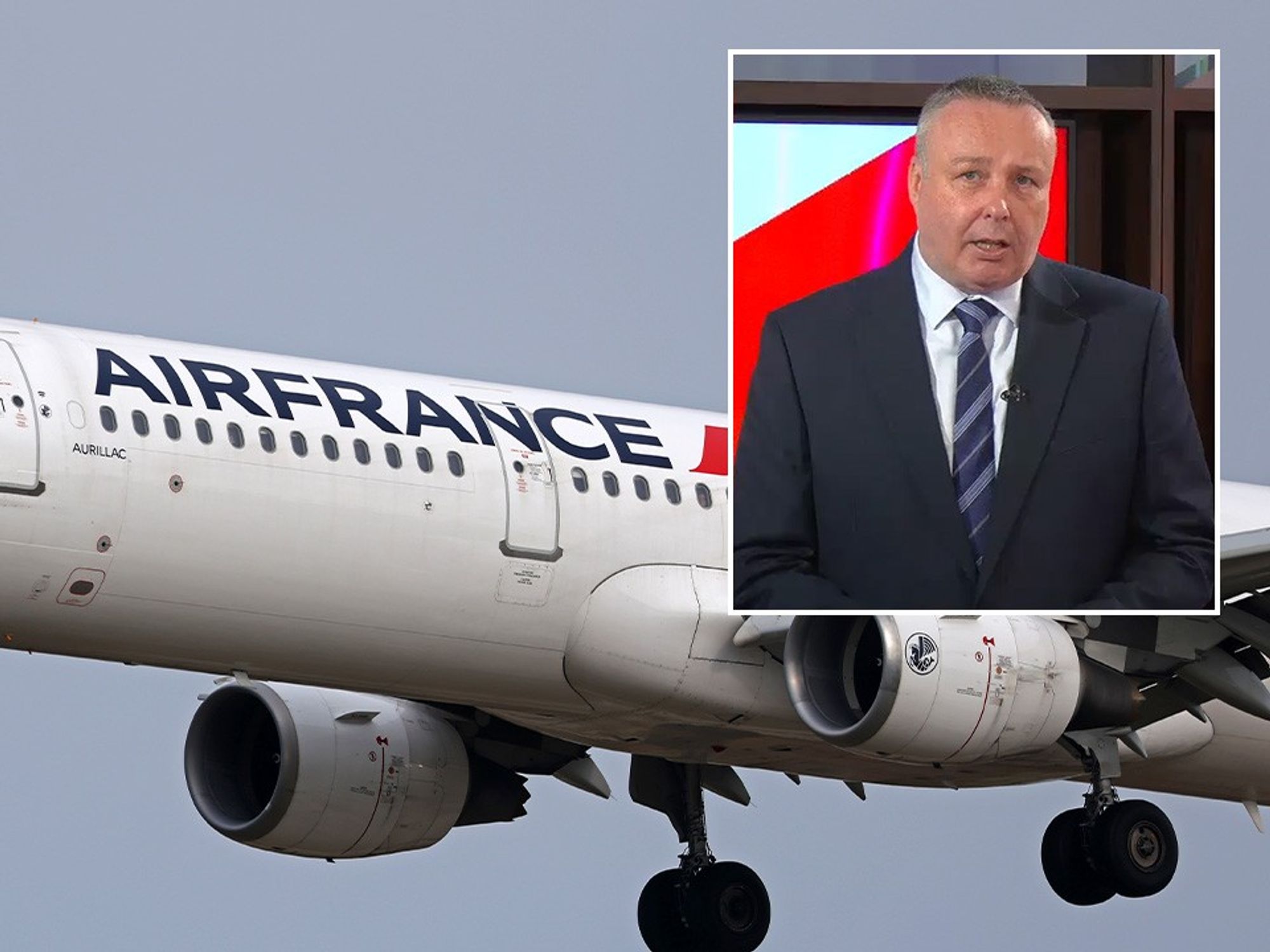 Mark White, Air France plane