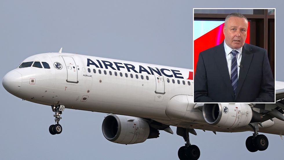 Mark White, Air France plane