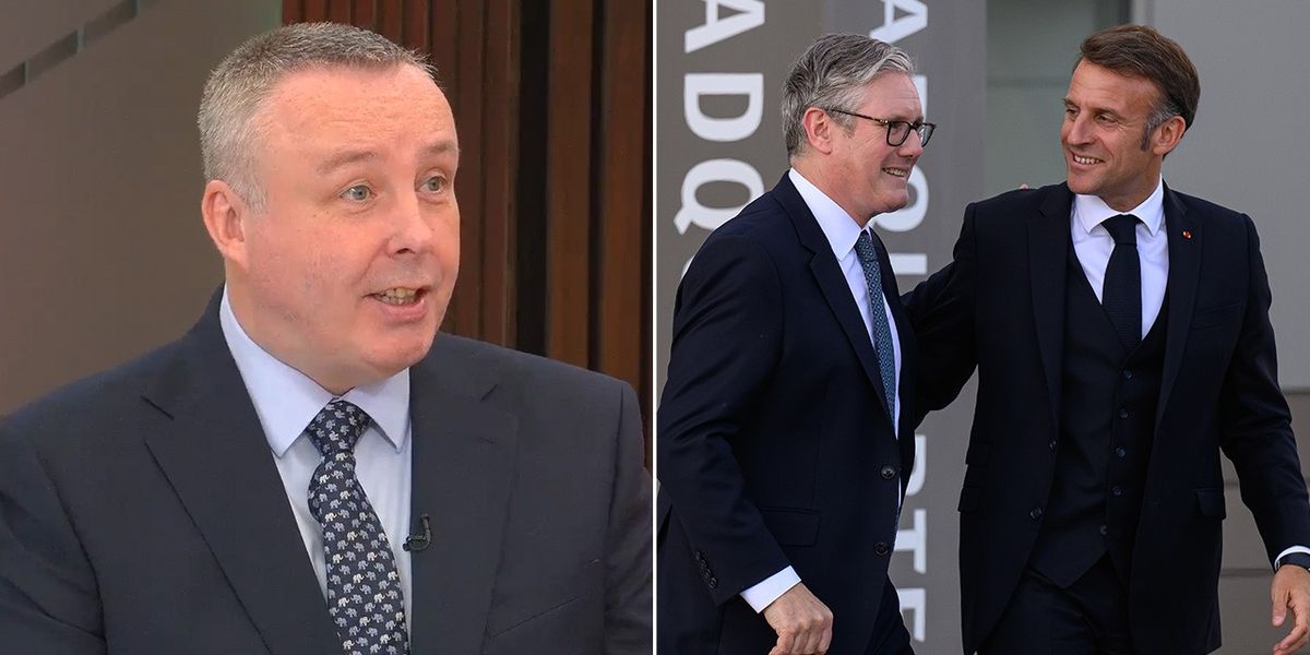 NextImg:GB News’s Mark White explains failure to deport ‘grand total of ONE’ migrant to France as new returns deal stalls