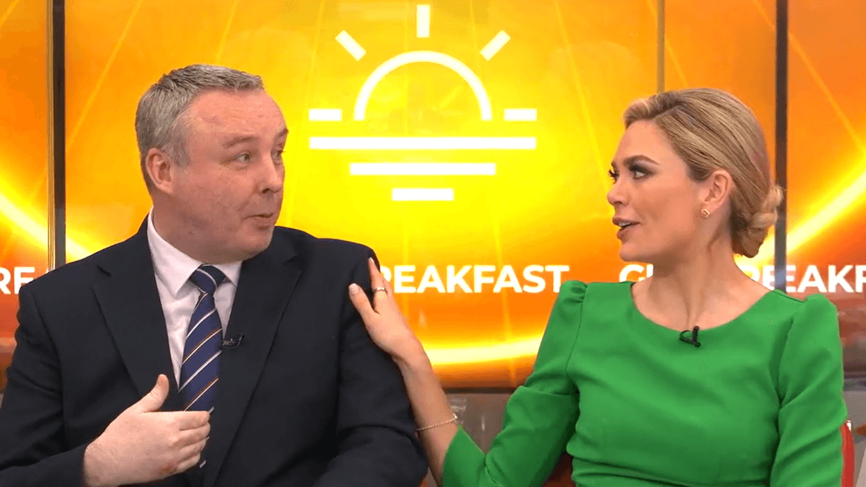 Mark White said he felt 'emotional' following the charming rendition