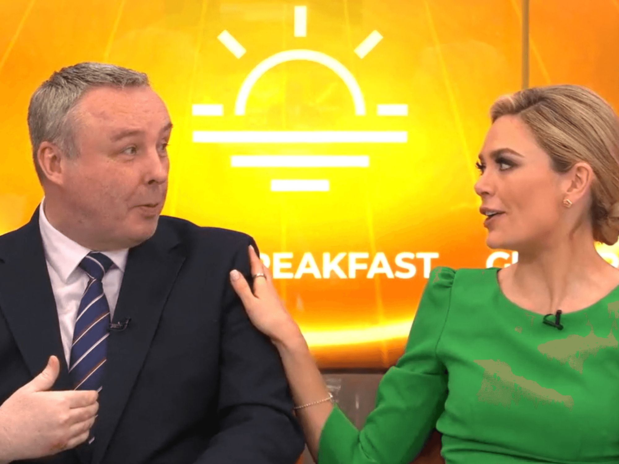 Mark White said he felt 'emotional' following the charming rendition