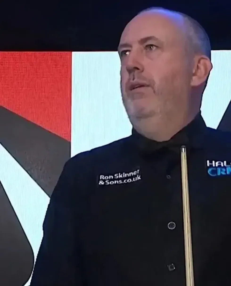 Mark Williams was visibly stunned by the comments at the World Snooker Championship
