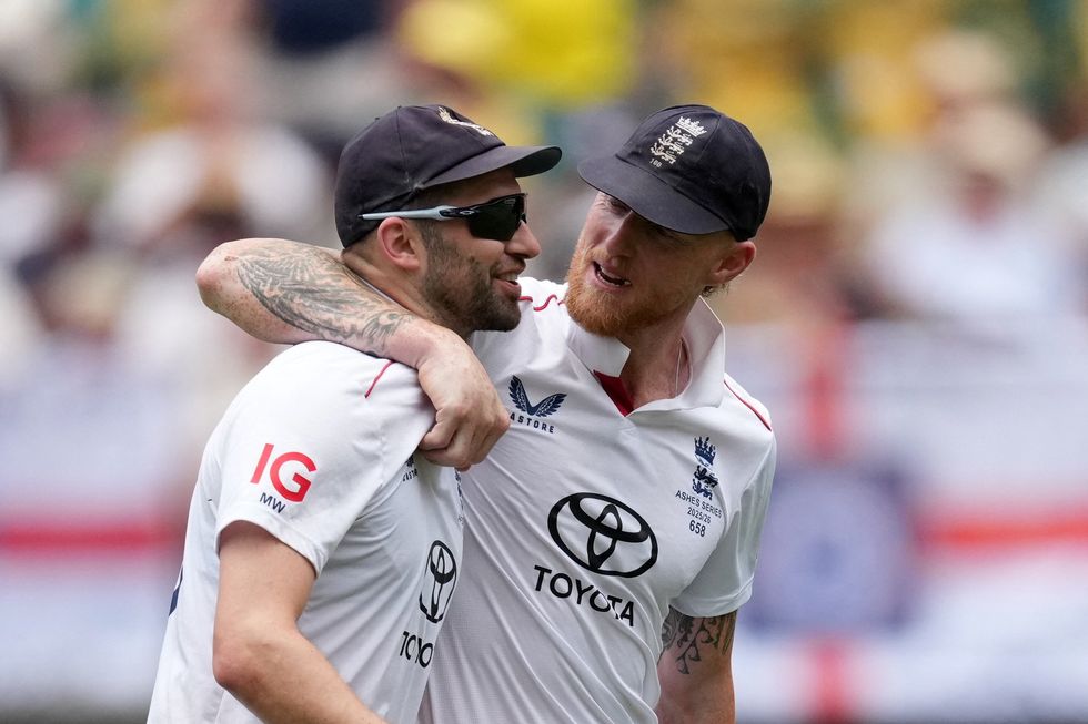 Mark Wood and Ben Stokes