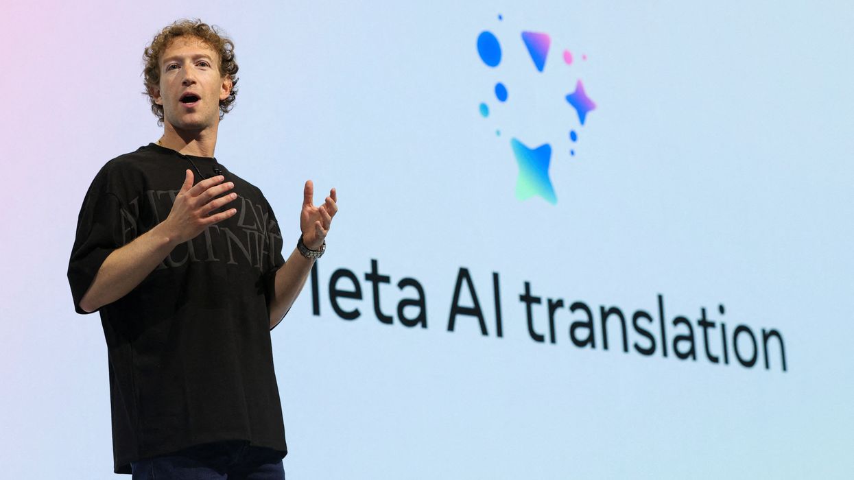 mark zuckerberg on stage speaking at the Meta Connect annual event talking about the meta ai translation features coming soon