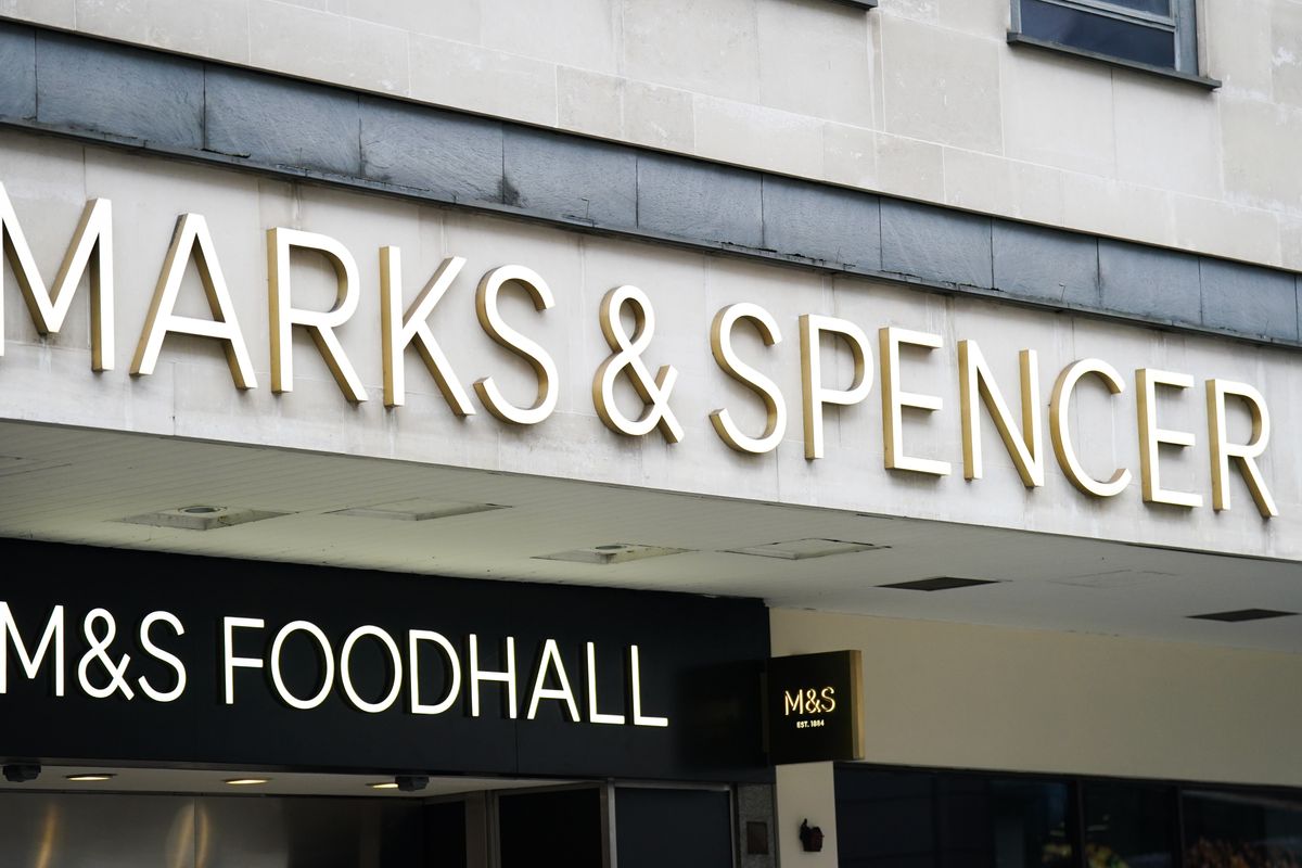 Marks and Spencer and M&S foodhall sign in pictures