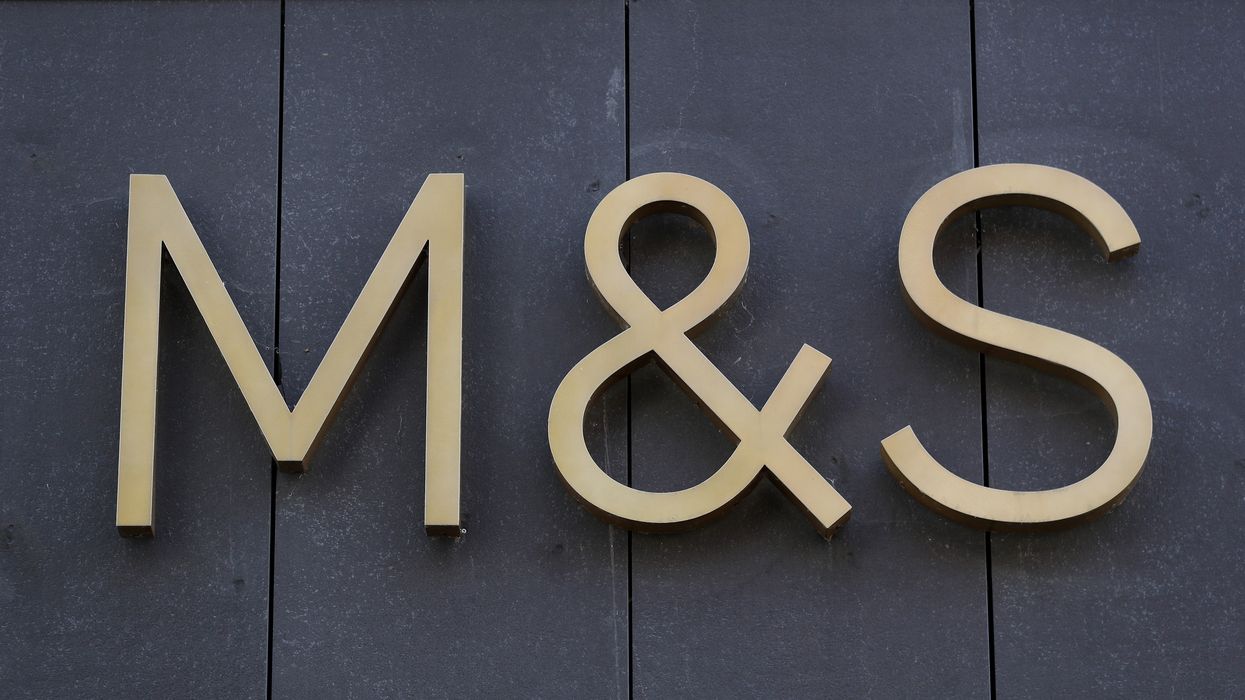 Marks and Spencer store sign