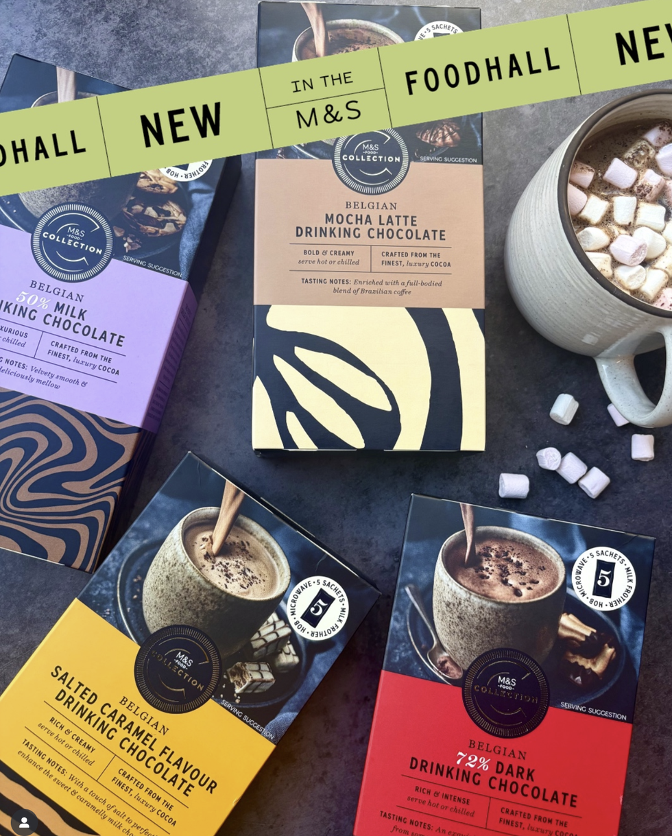 Marks & Spencer drinking chocolate selection