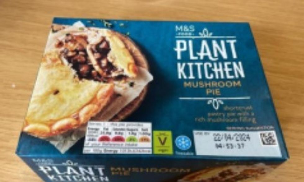 Marks & Spencer mushroom pies