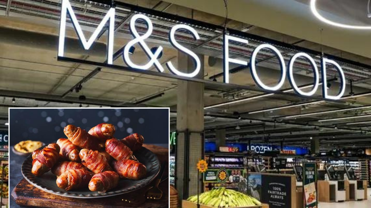 Marks & Spencer store / pigs in blankets