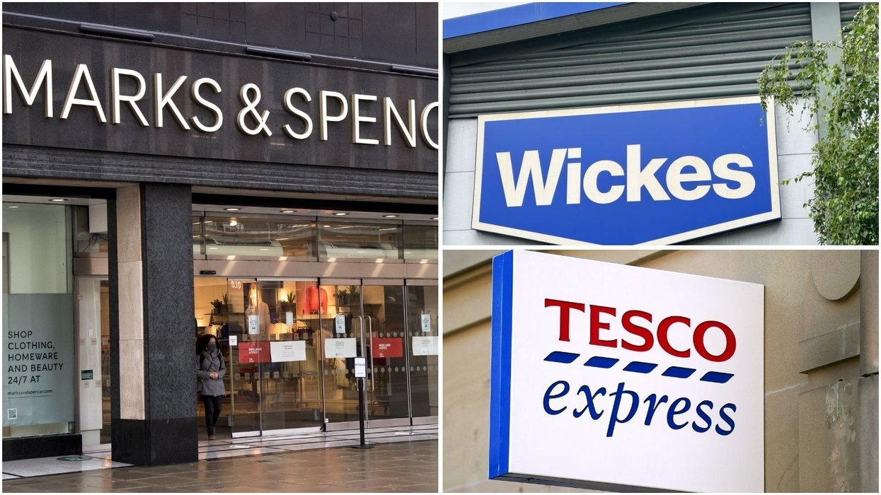 Marks & Spencer, Wickes and Tesco stores