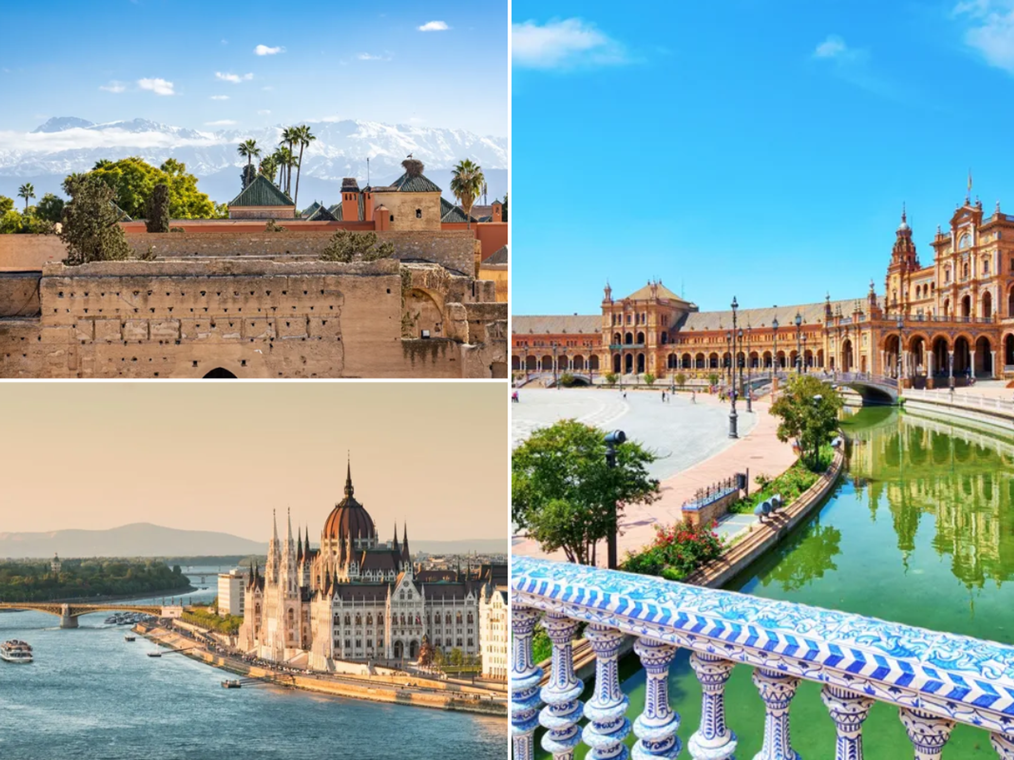 Marrakech / Budapest / Seville