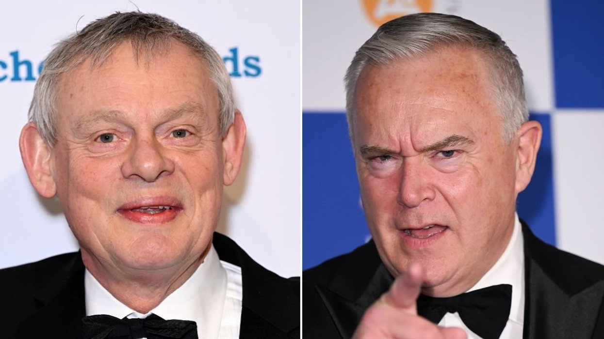 Martin Clune and Huw Edwards