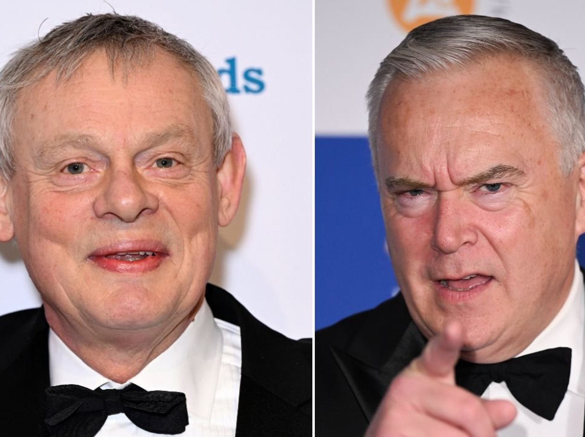 Martin Clune and Huw Edwards