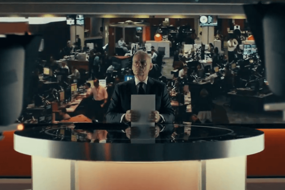 Martin Clunes as Huw Edwards