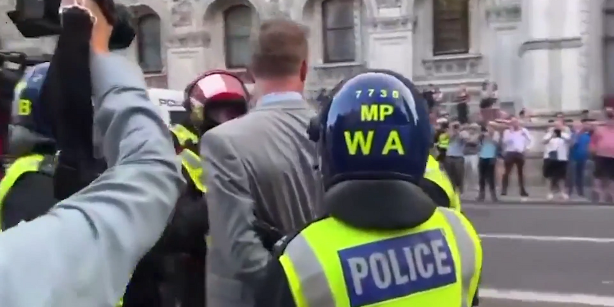 NextImg:Martin Daubney mistakenly ARRESTED at Downing Street protest - ‘I explained I was a journalist’