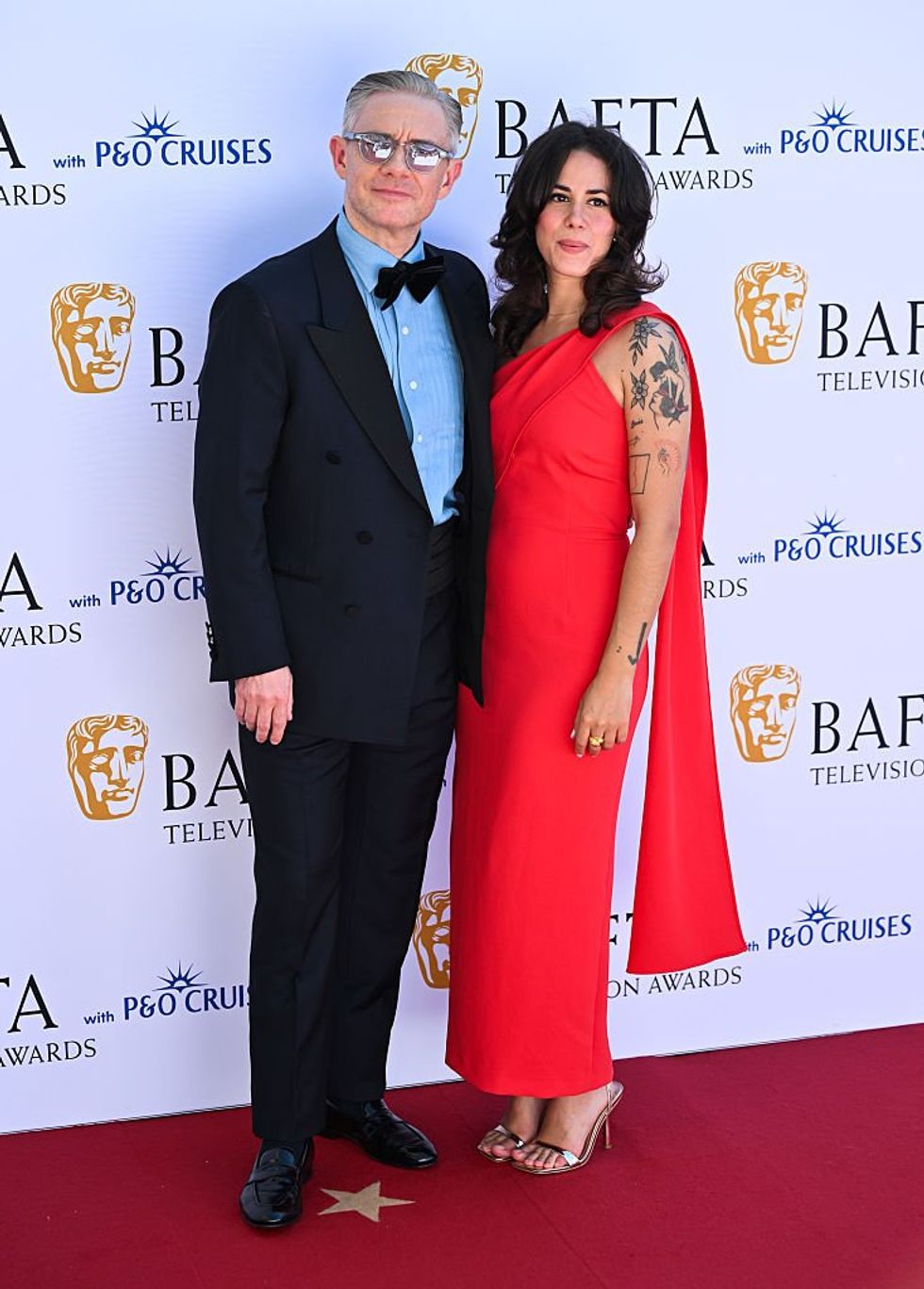 Martin Freeman and Rachel Benaissa