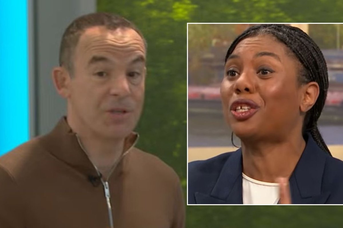 Martin Lewis and Kemi Badenoch on GMB earlier this week