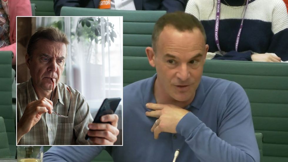 Martin Lewis and man on phone