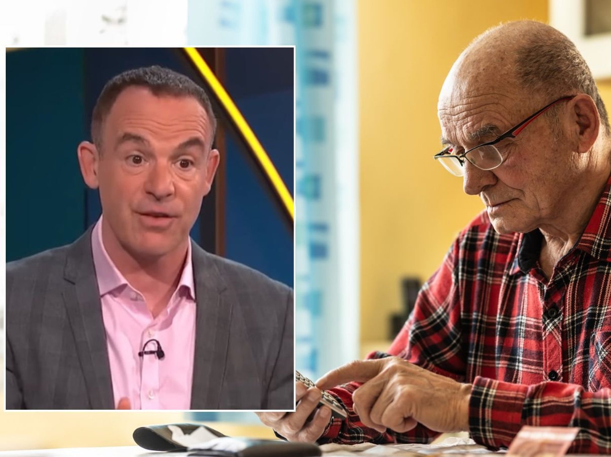 Martin Lewis and man on phone