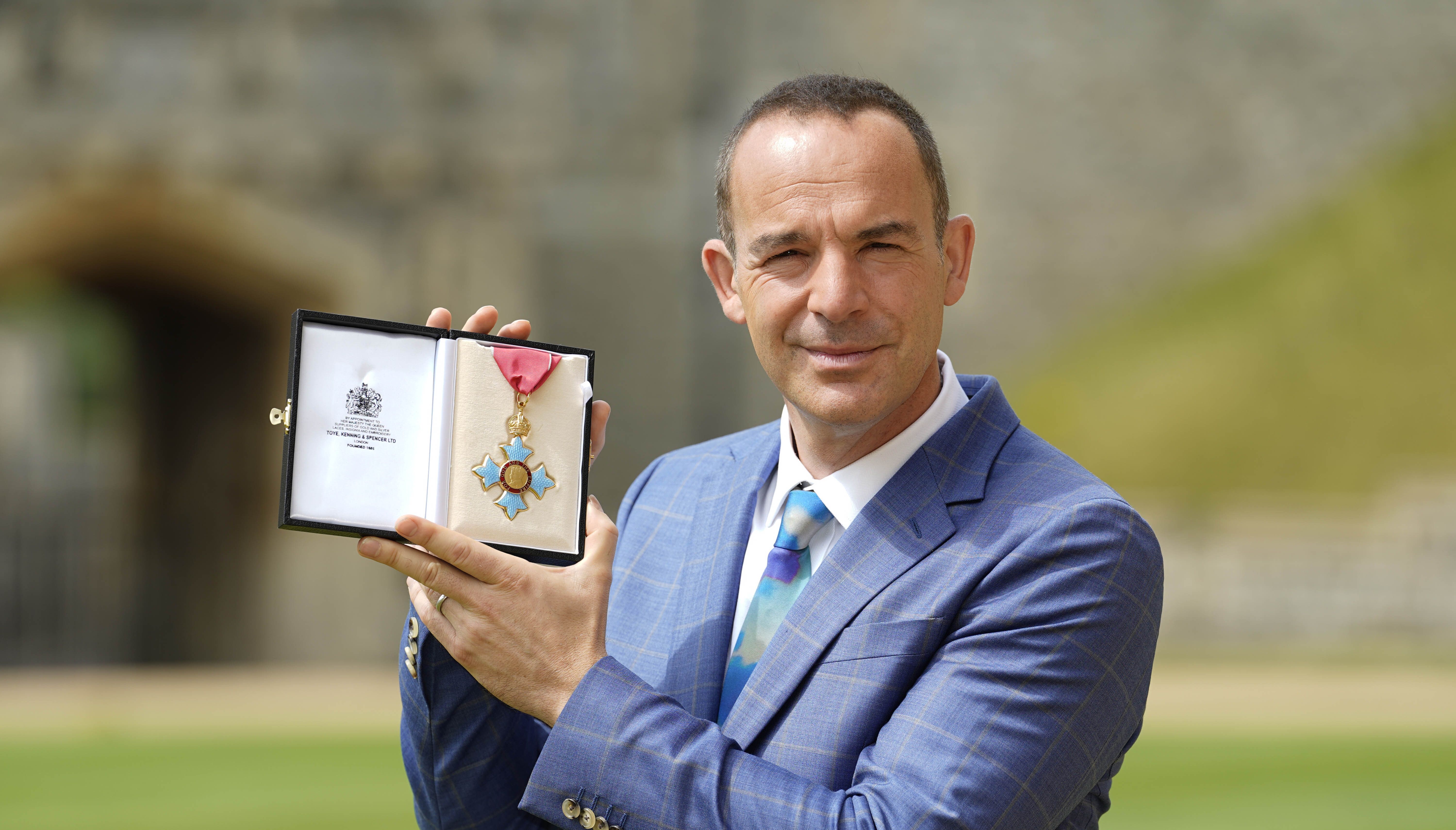 Martin Lewis with his CBE