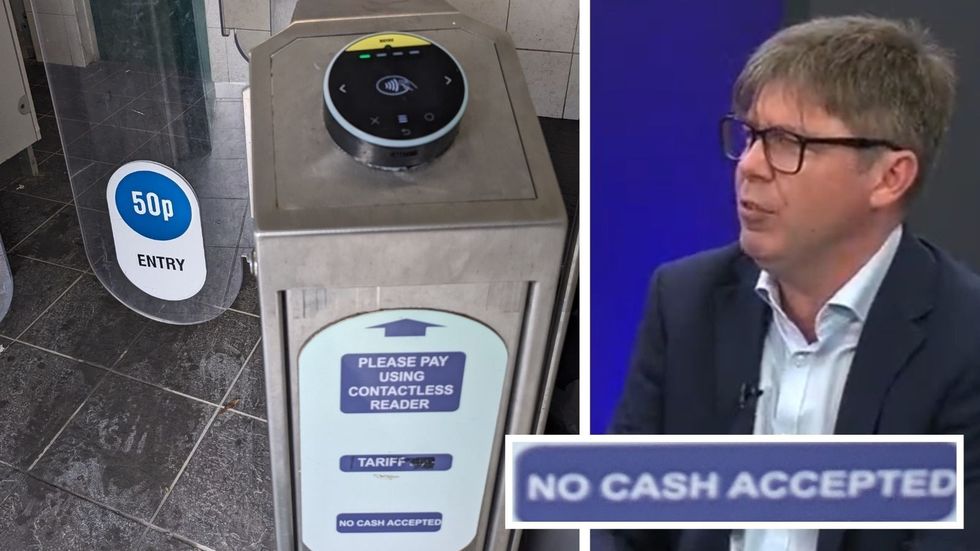 Martin Quinn speaks to GB News and public toilets stating 'no cash accepted'