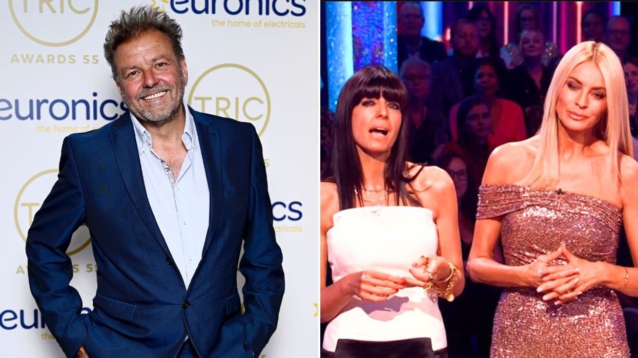 Martin Roberts and Strictly hosts Claudia Winkleman and Tess Daly