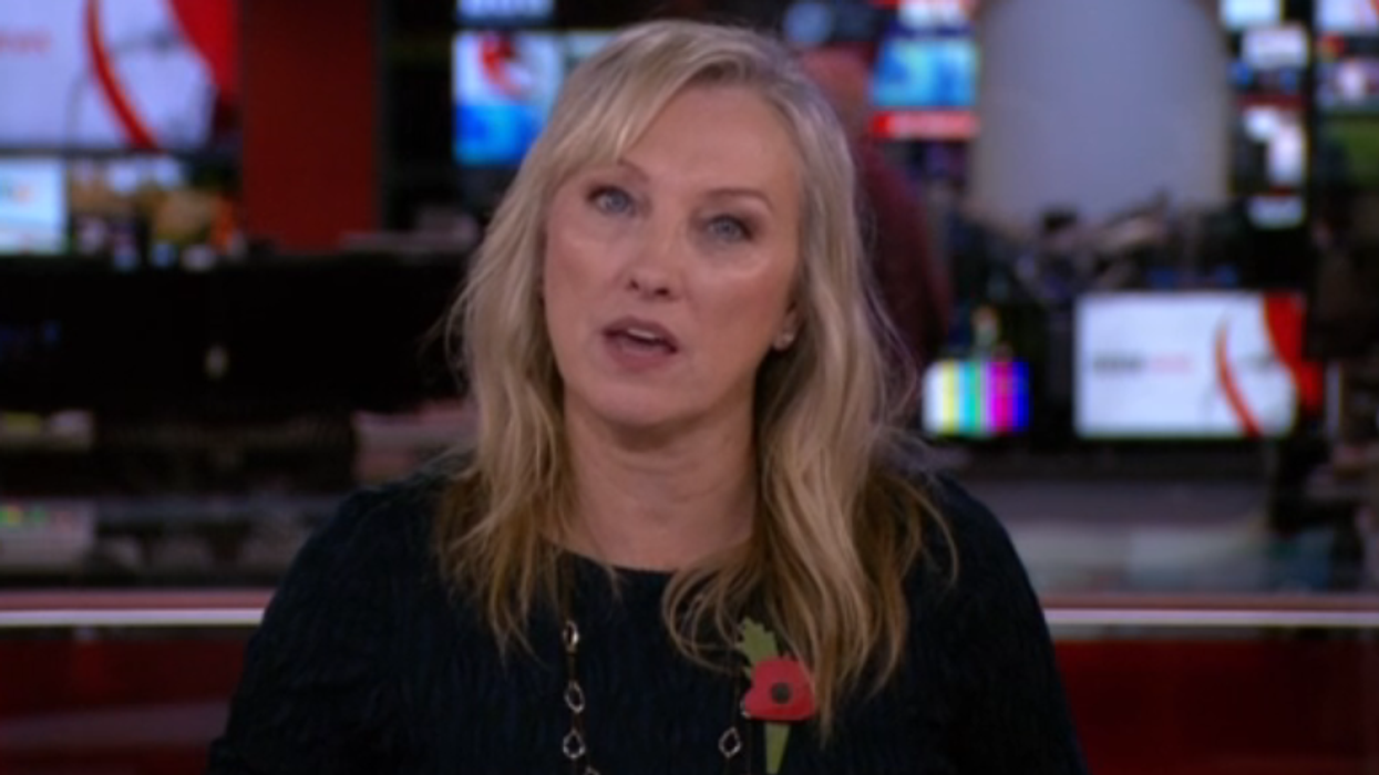 Martine Croxall returned to the BBC News channel
