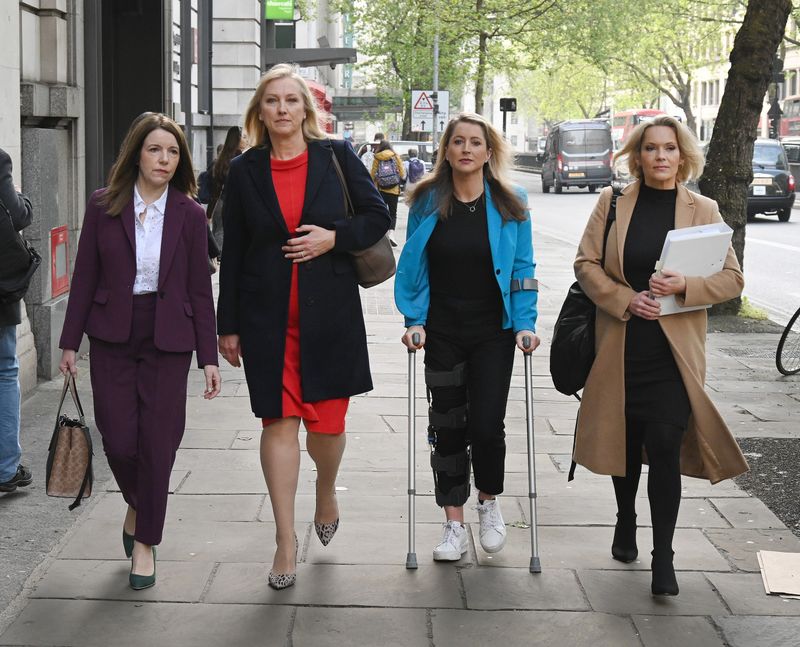Martine Croxall (second from left)