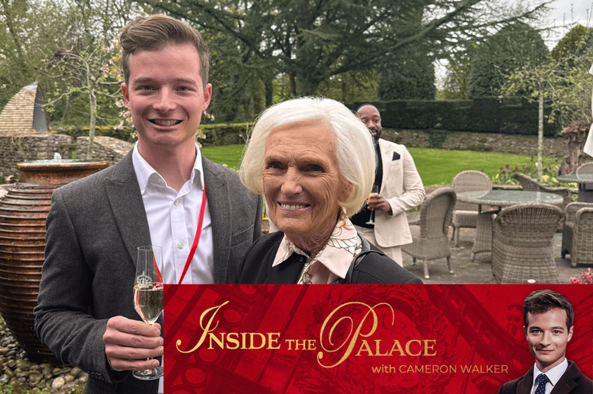 Mary Berry and Cameron Walker