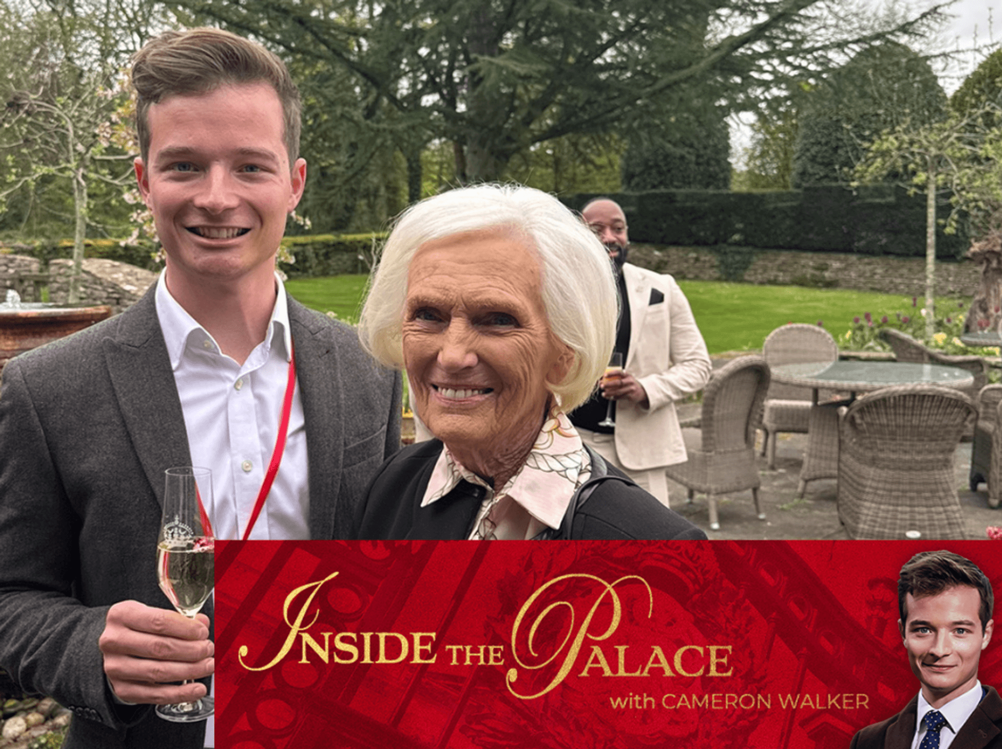 Mary Berry and Cameron Walker