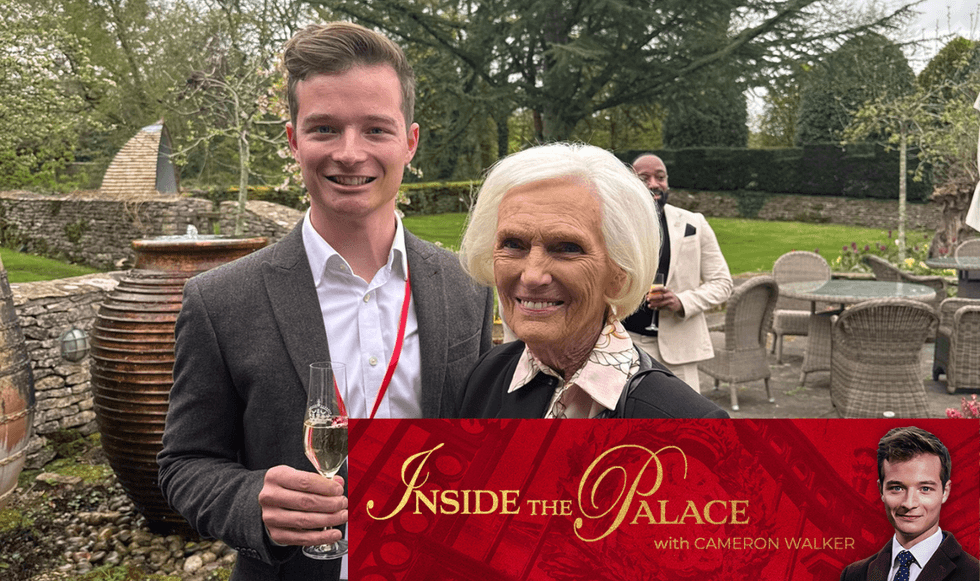 Mary Berry and Cameron Walker