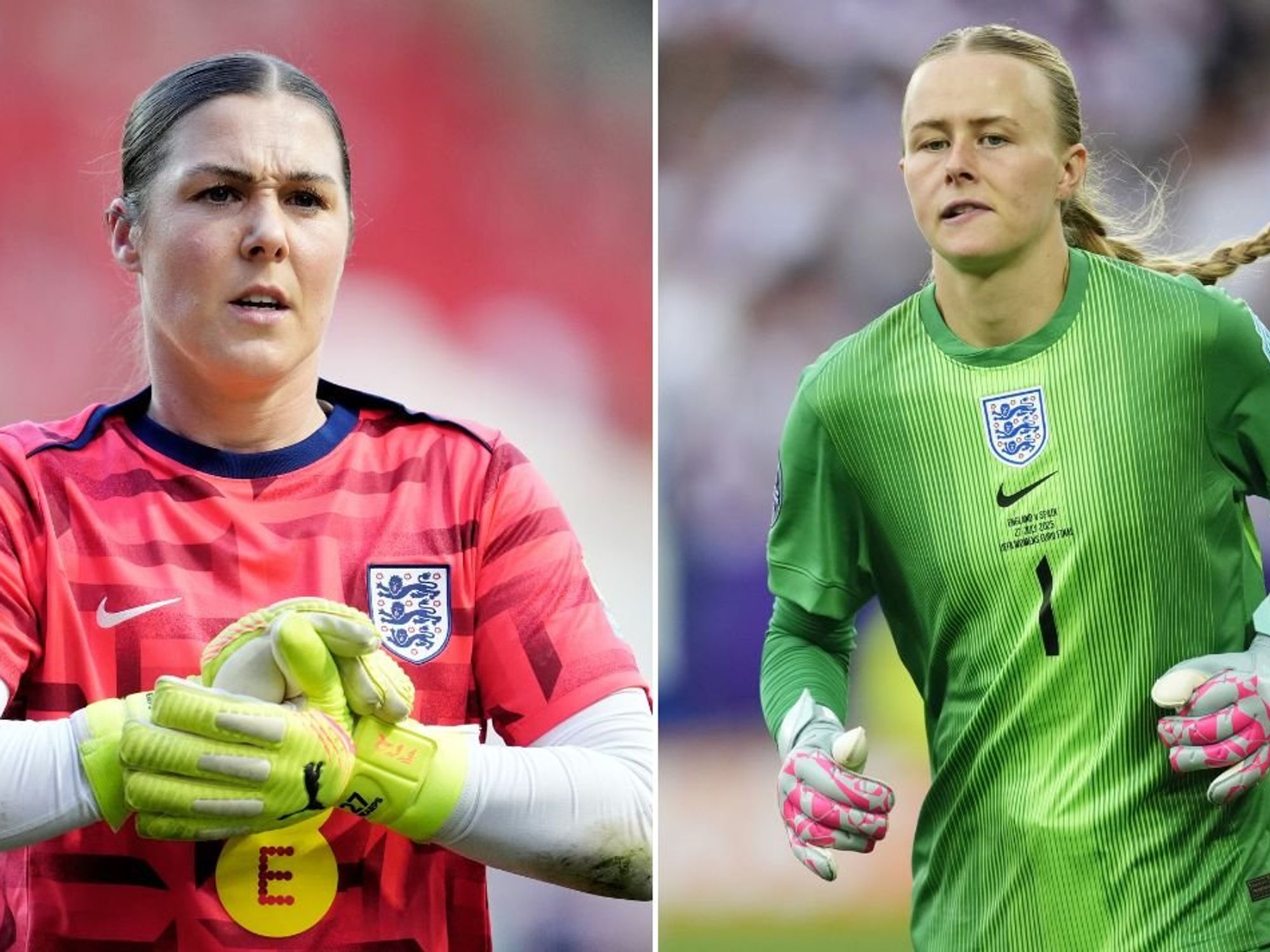 Mary Earps and Hannah Hampton