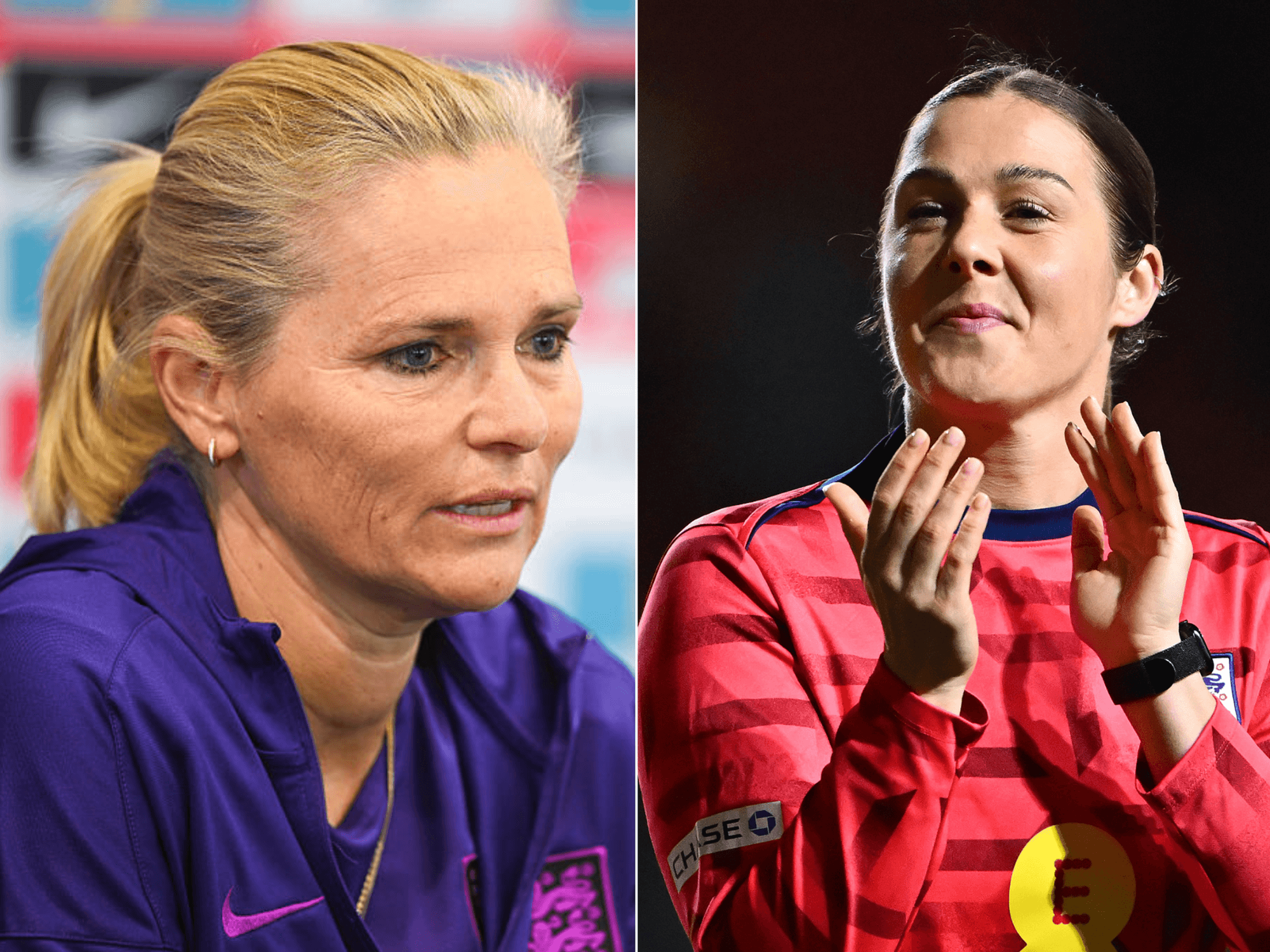 Mary Earps and Sarina Wiegman