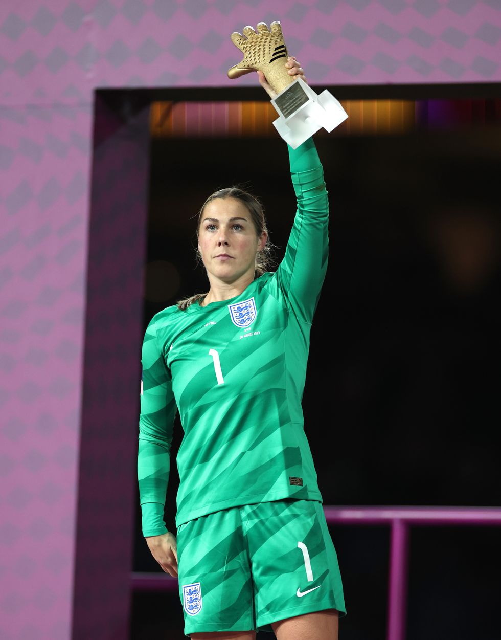 Mary Earps won the Golden Glove at the Women's World Cup