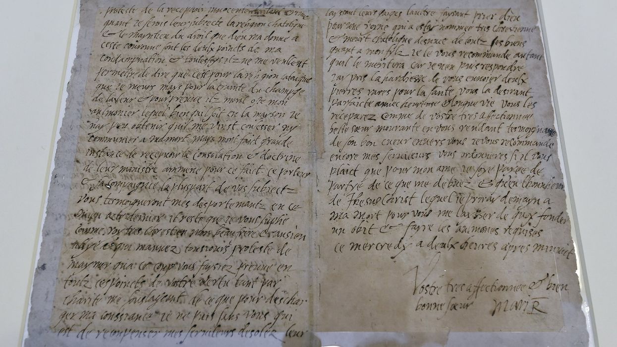 Mary Queen of Scots's final letter