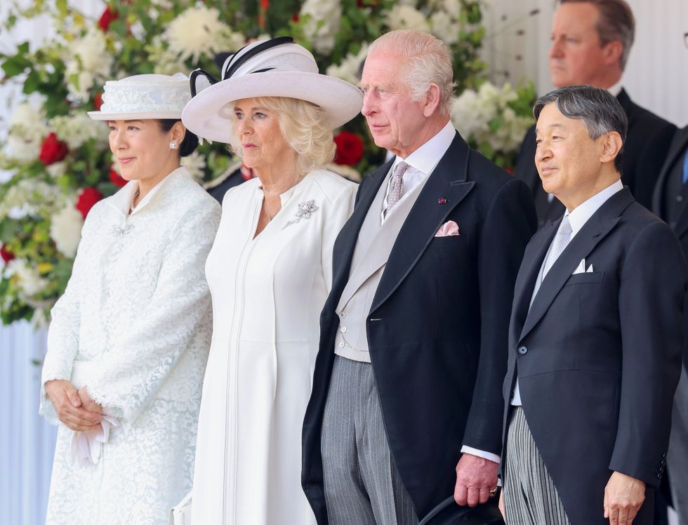 Masako, Camilla, Charles and Naruhito
