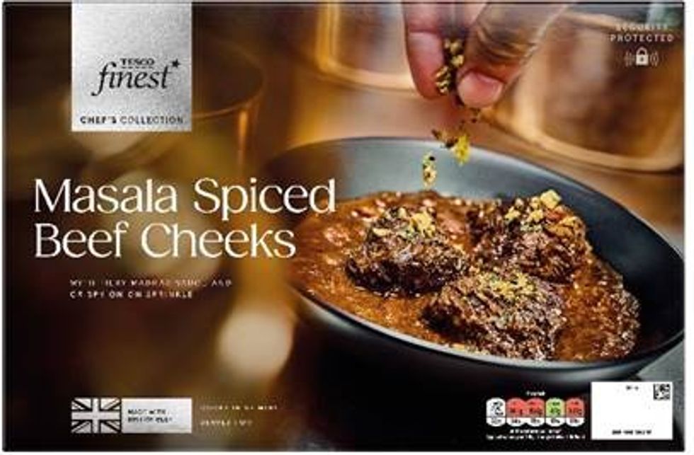 Masala Spiced Beef Cheeks with fiery madras sauce and crispy onion sprinkle