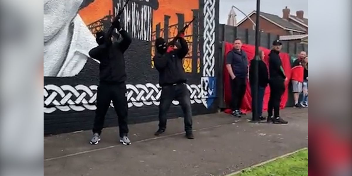 Unionists call for police action over footage of masked men firing shots