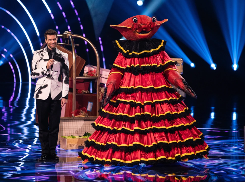 Masked Singer Joel Dommett and Dressed Crab