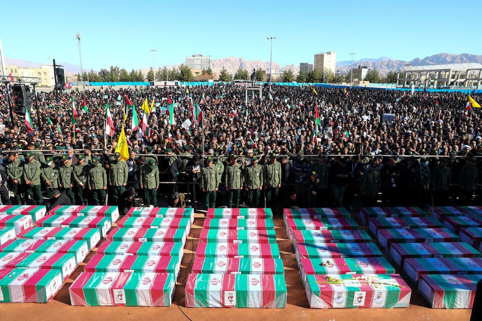 Mass funeral in Iran